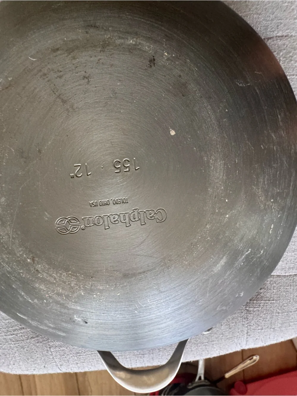 Calphalon Black Nonstick Wok with Helper Handle
